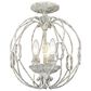 Golden Lighting Antoinette Semi-Flush in Oyster, , large