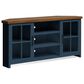 Legends Home Nantucket 67" Corner TV Stand in Blue Denim and Whiskey, , large