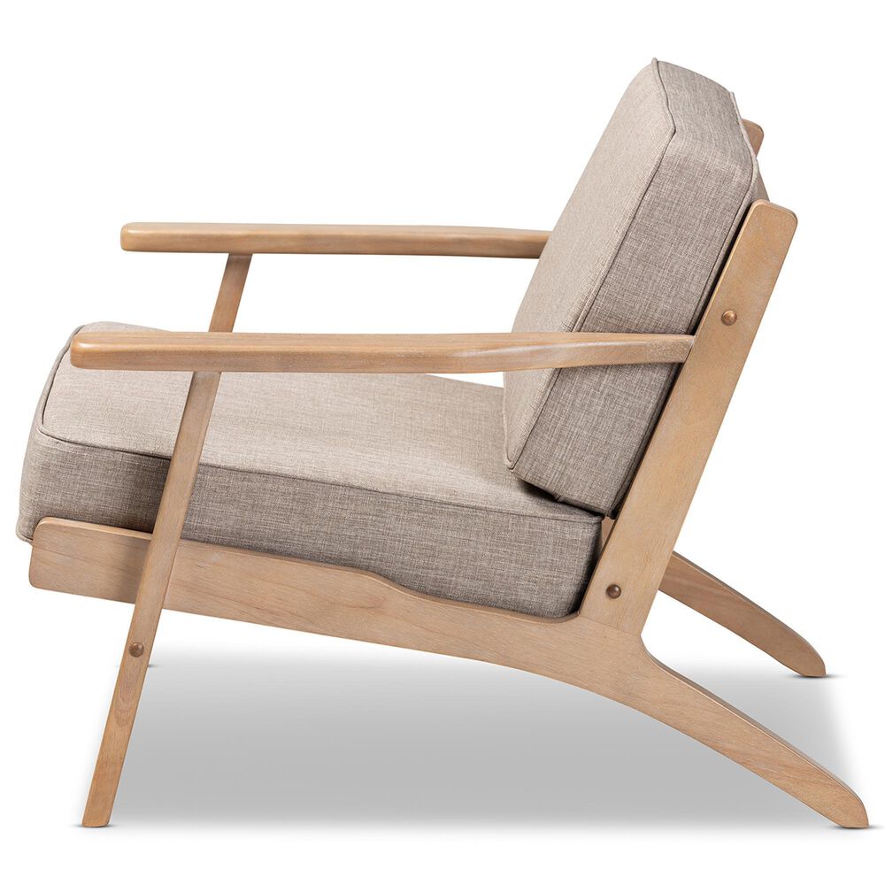 Baxton Studio Sigrid Arm Chair in Light Grey, , large