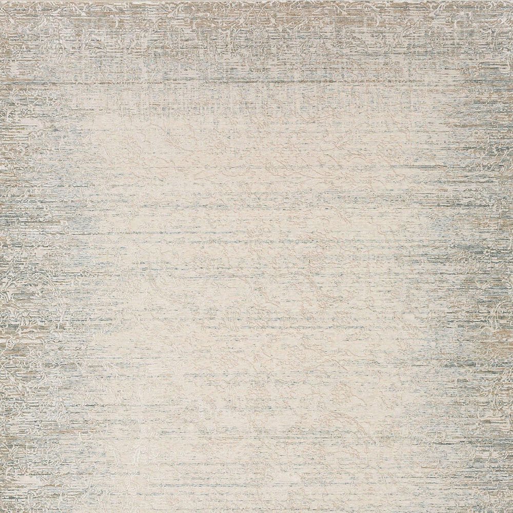 Karastan Solitude Mandawa 6&#39;7&quot; x 9&#39;6&quot; Cream Dark Grey Area Rug, , large