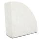 Maple and Jade 5" Decorative Bookend in Matte White, Gray and Gold (Set of 2), , large