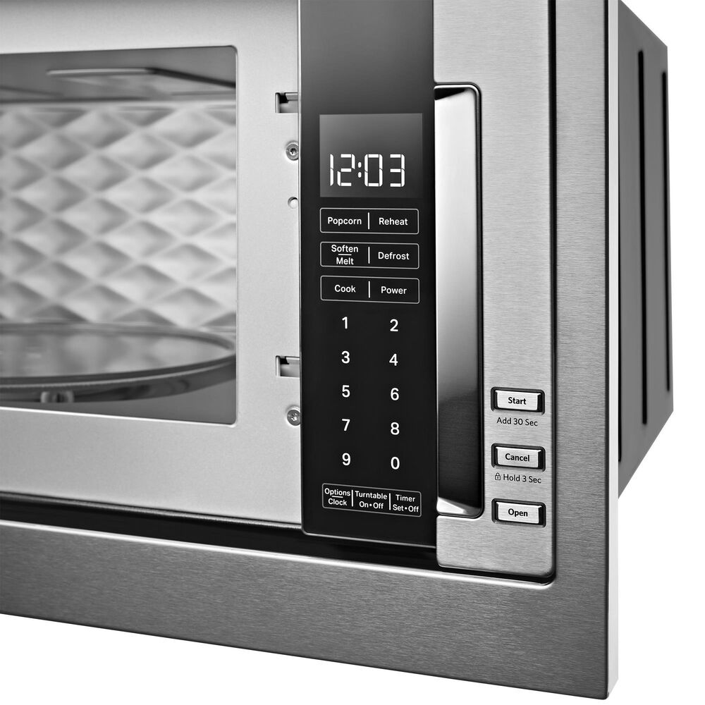 KitchenAid 1.1 Cu. Ft. Built-In Low Profile Microwave with Slim Trim Kit in Stainless Steel, , large