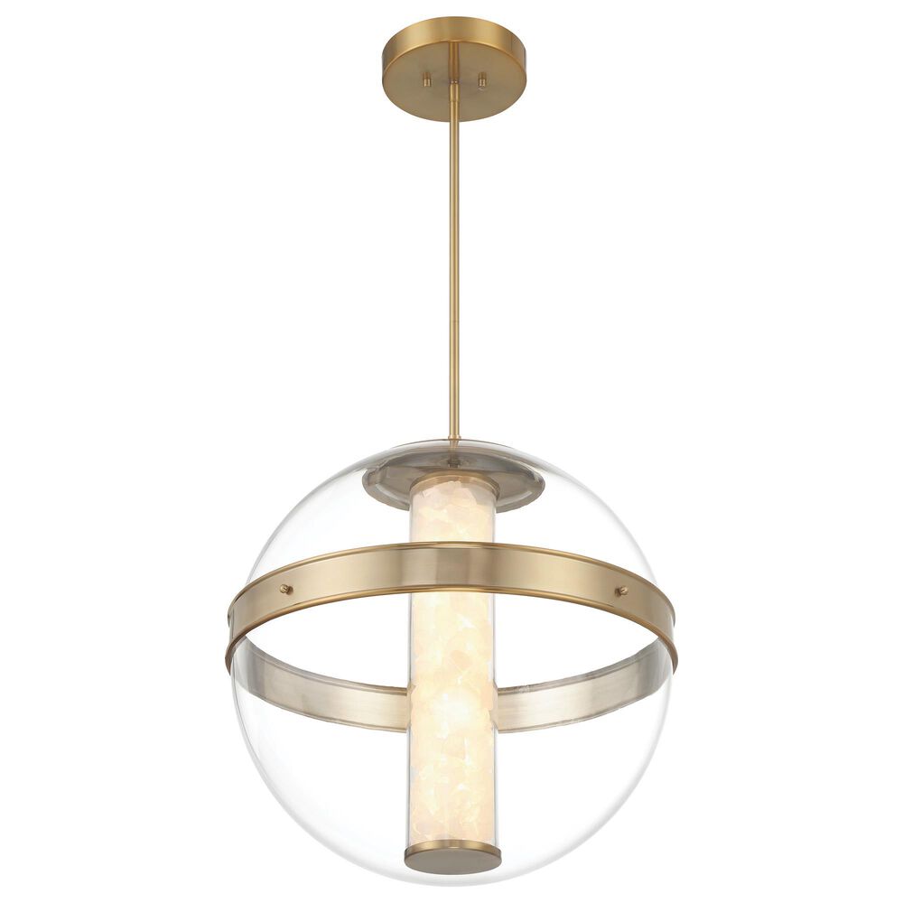 Minka-Lavery Divinely 20.38" Pendant with Clear Shade in Celeste Brass, , large