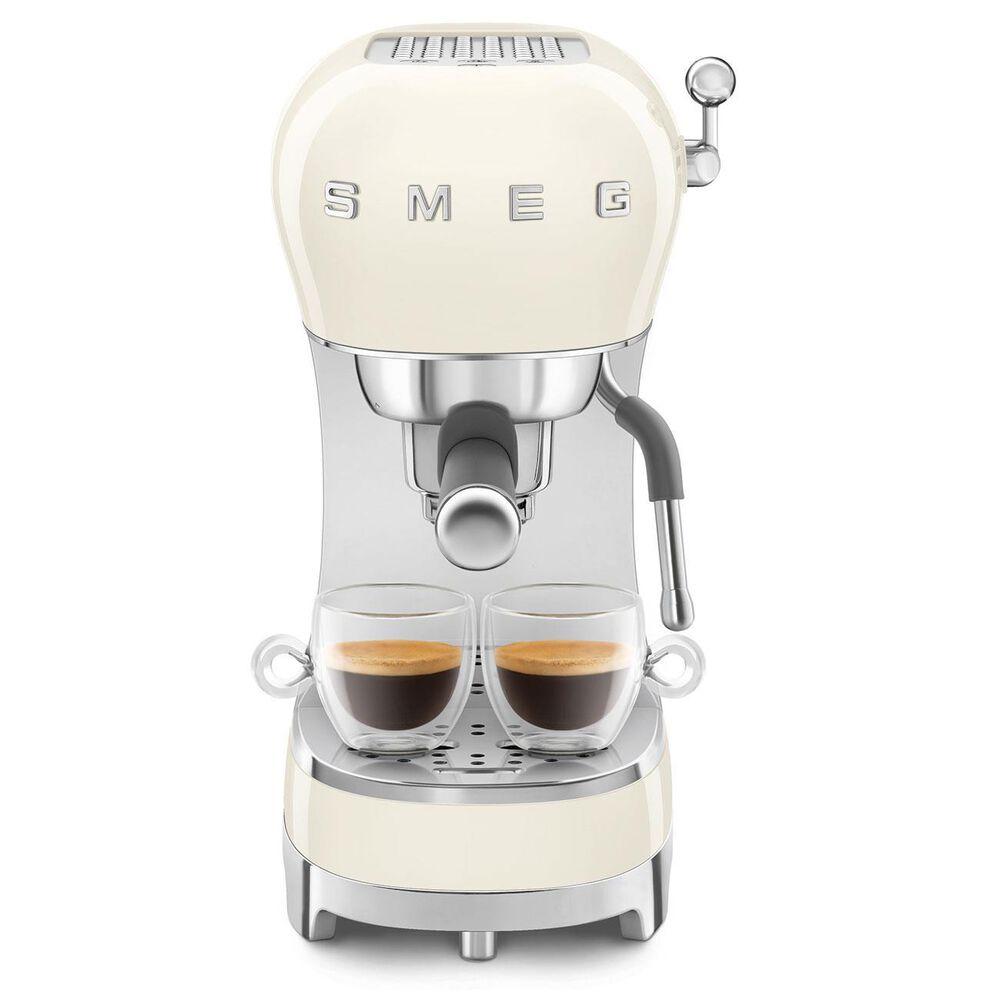 Smeg Espresso Manual Coffee Machine in Cream, , large