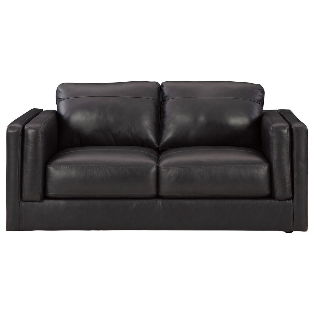 Ashley Amiata Stationary Loveseat in Onyx, , large