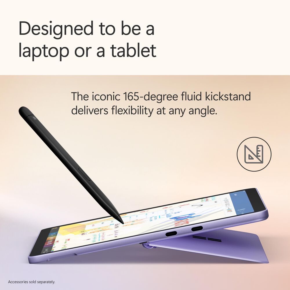 Microsoft Surface Pro Copilot+ PC 12&quot; Touch-Screen Tablet - Qualcomm Snapdragon X Plus - 16GB RAM - 512GB UFS - Windows 11 Home - Wi-Fi Only - Violet - Device Only - &#40;Latest Model&#41;, , large