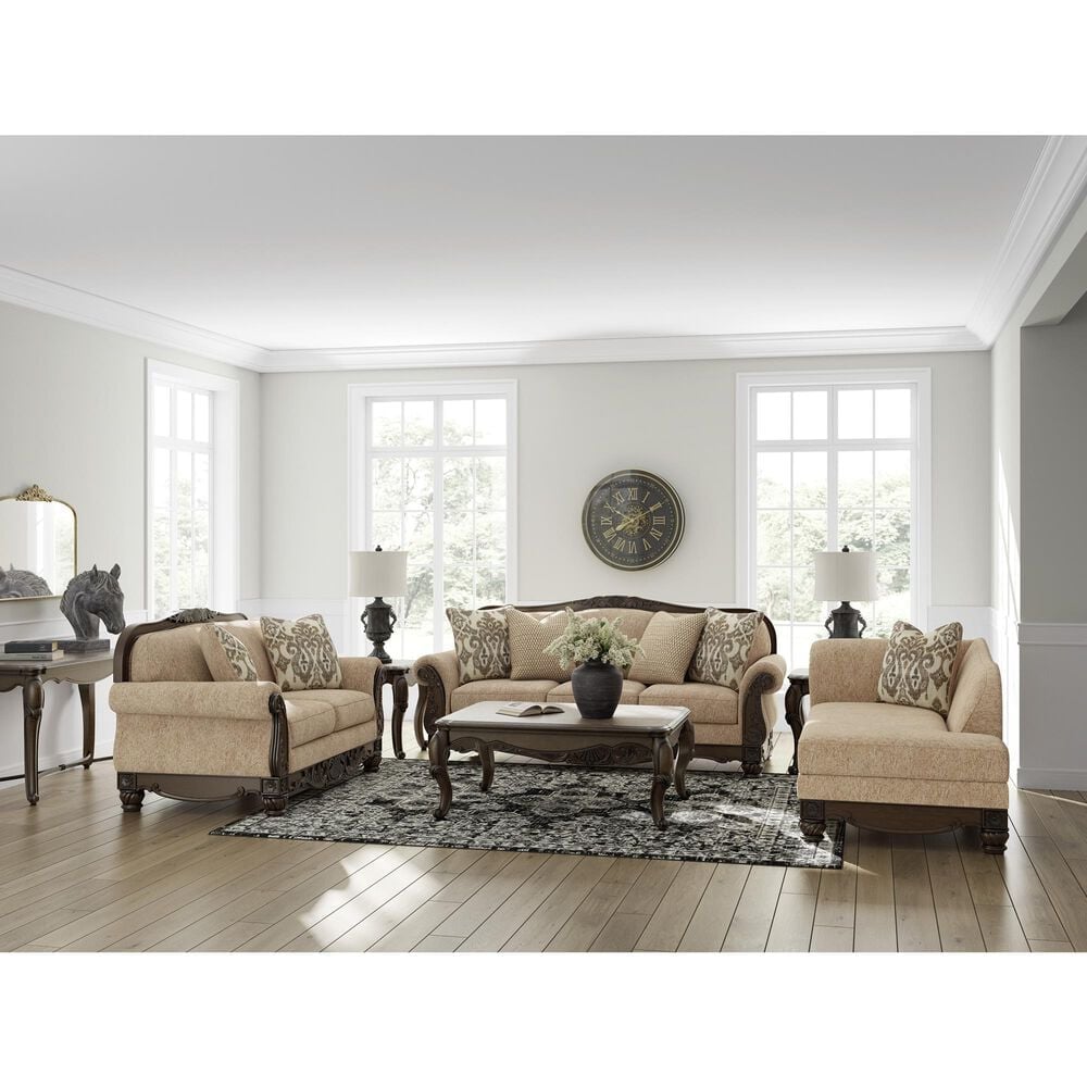 Ashley Chelsworth Stationary Loveseat in Golden, , large