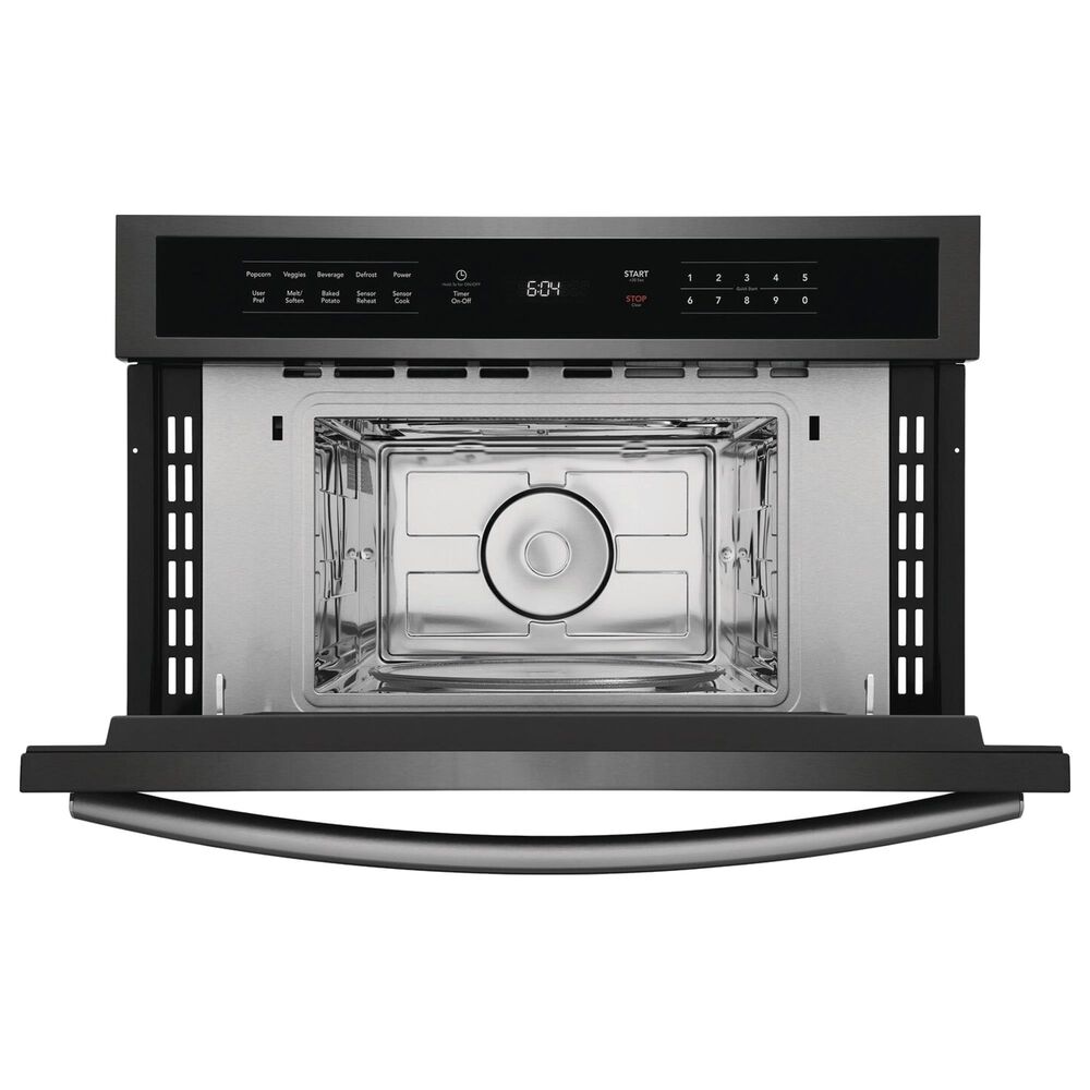 Frigidaire Gallery 1.6 Cu. Ft Built-In Microwave Oven with Drop Down Door in Black Stainless Steel, , large