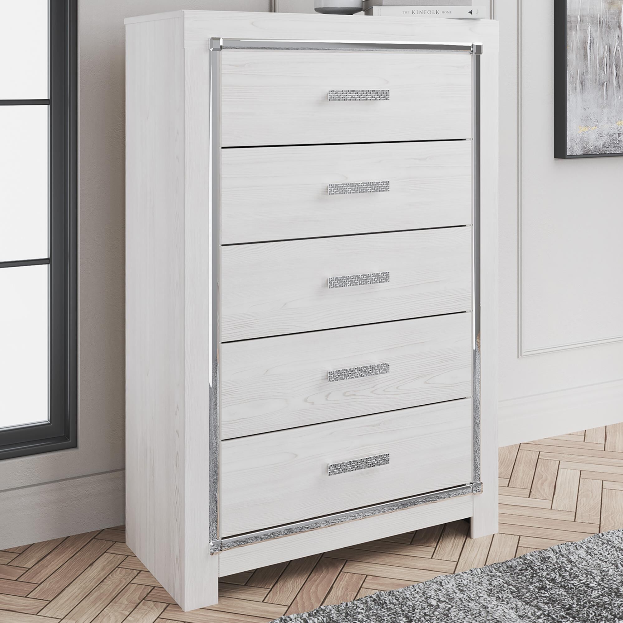 Ashley white outlet 5 drawer dresser