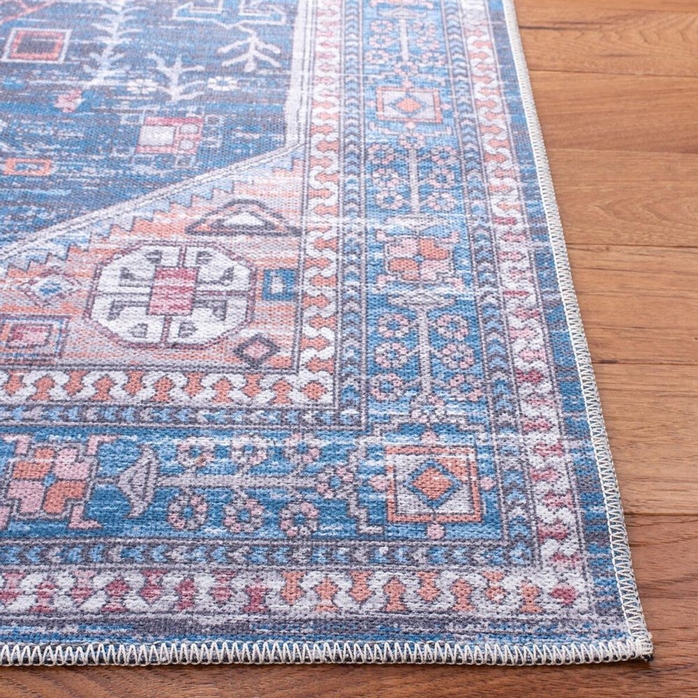 Safavieh Serapi Bohemian 5&#39;3&quot; x 8&#39; Blue and Ivory Area Rug, , large