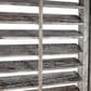 Maple and Jade 3-Panel Shutter Top Partition Room Divider Screen in Washed Gray and Brown, , large