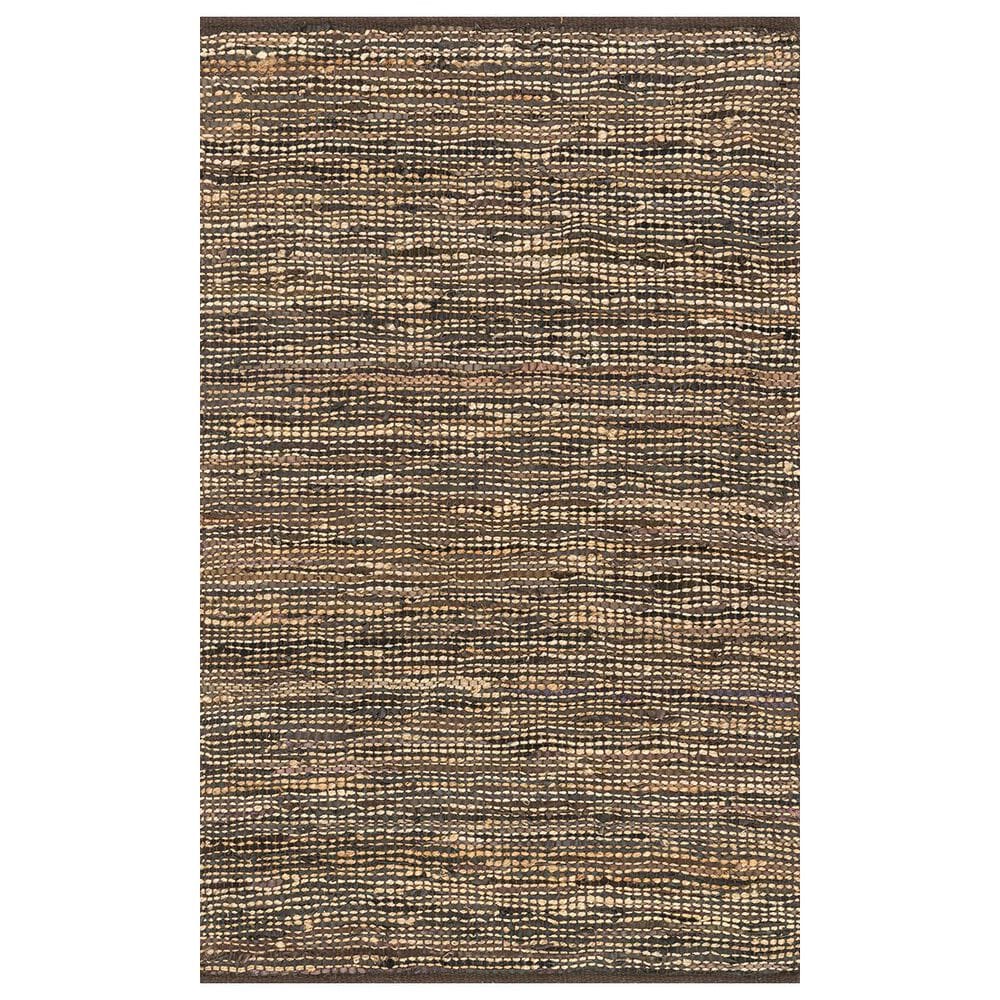 Loloi Edge ED-01 7'9" x 9'9" Brown Area Rug, , large