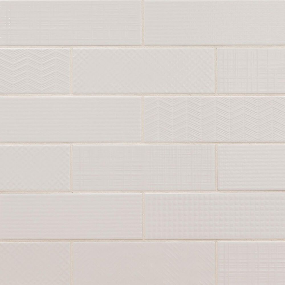 MS International Urbano Pure 3D Mix 4&quot; x 12&quot; Ceramic Tile, , large