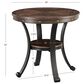 Linon Home Decor Franklin Side Table in Umber Brown and Black, , large