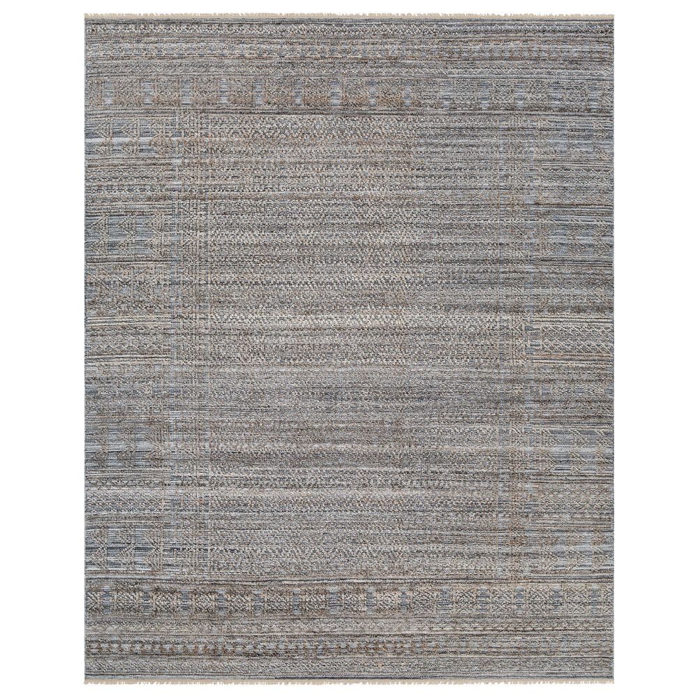 Surya Pompei 9" x 12" Dark Brown, Black, Slate, Off White and Brick Red Area Rug, , large