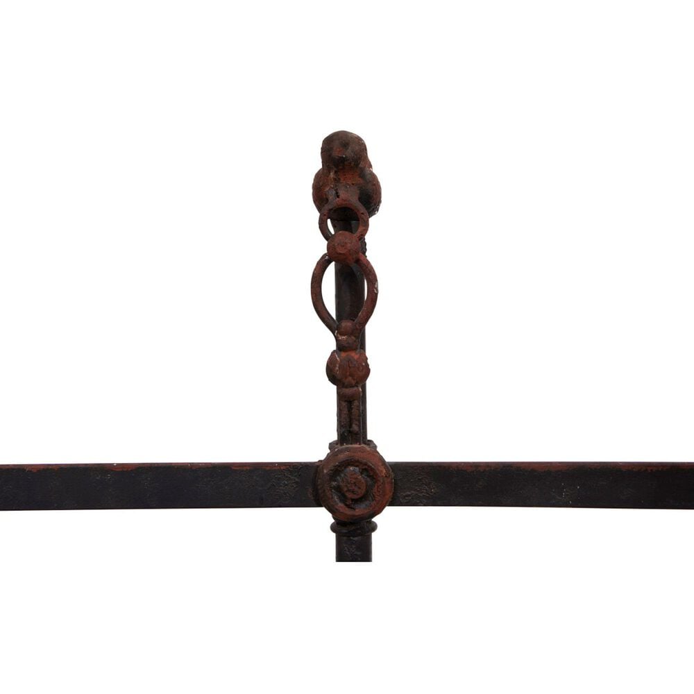 Creative Coop Decorative Antique Iron Balance Scale with Bird in Black, , large
