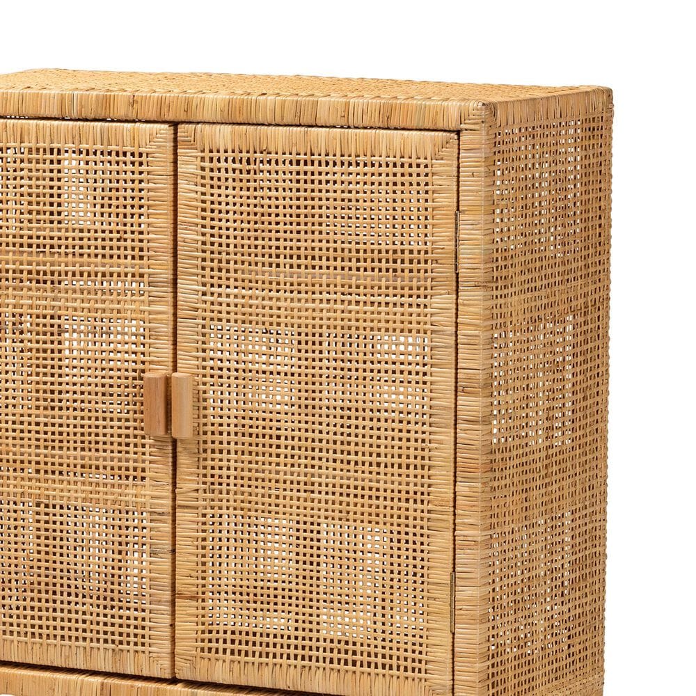 Baxton Studio Vivan 3-Shelf Storage Cabinet in Natural Brown, , large