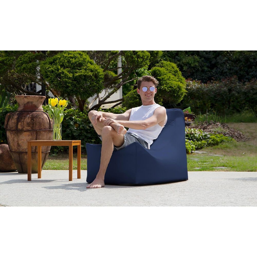 Jaxx Juniper Patio Bean Bag Chair in Navy, , large
