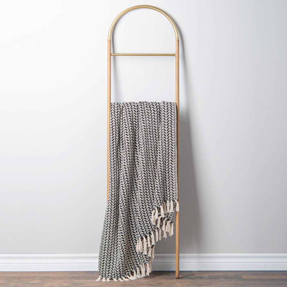 Ganz USA 50&quot; x 60&quot; Mini Arrow Pattern Woven Throw in Multicolor, , large