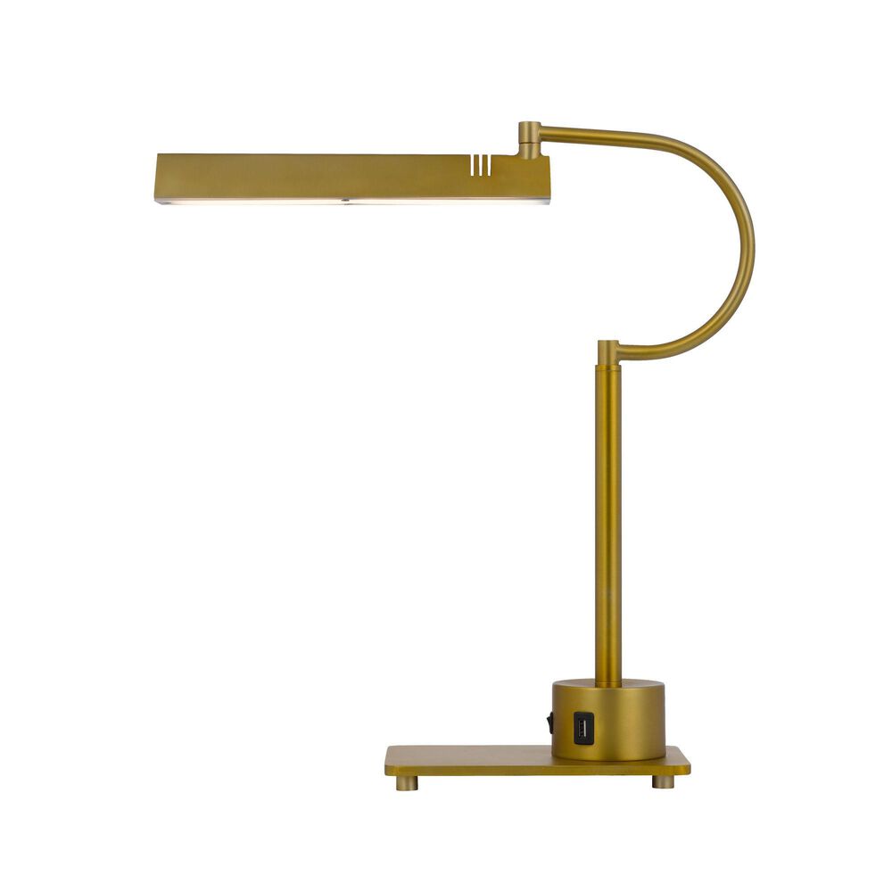 Cal Lighting LED Desk Lamp w/2 USB ports GD, , large