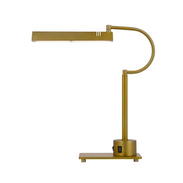Cal Lighting LED Desk Lamp w/2 USB ports GD, , large