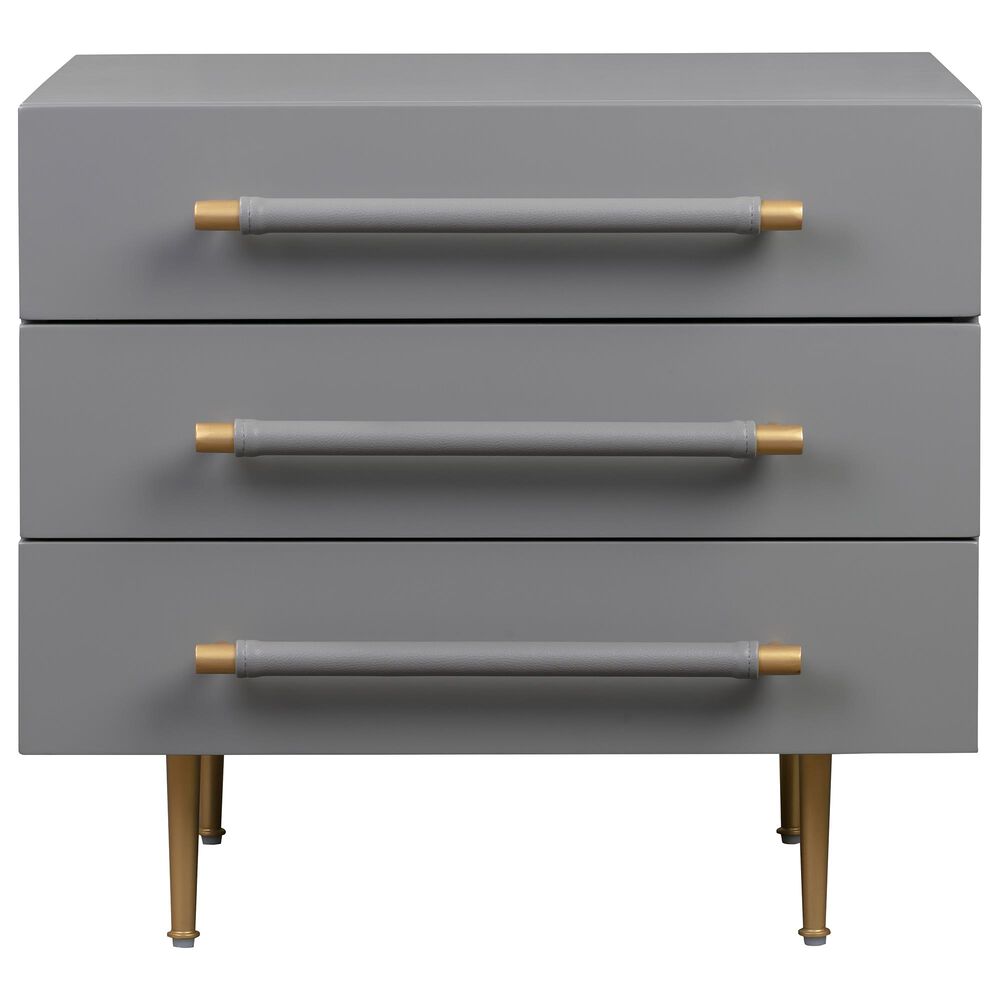 Tov Furniture Trident Nightstand in Grey, , large