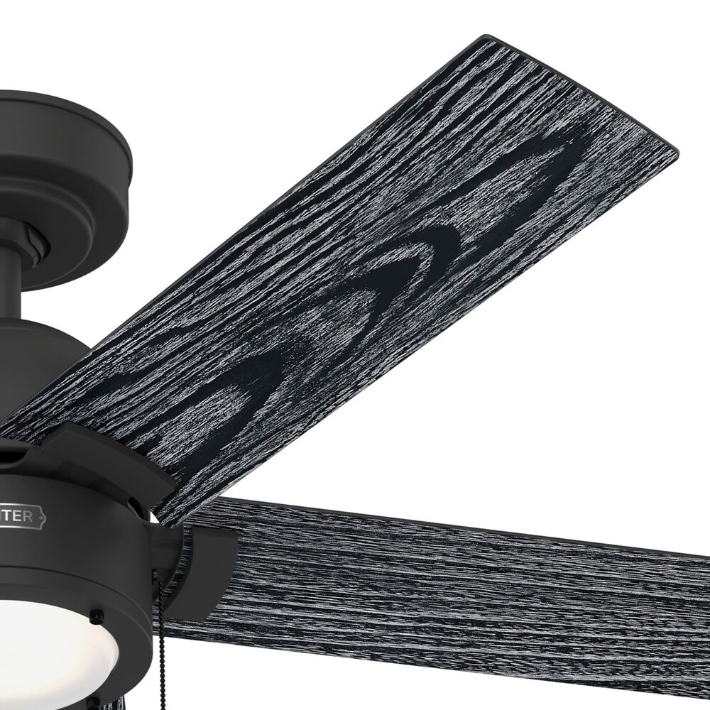 Hunter Erling 44&quot; Ceiling Fan with LED Light in Matte Black, , large