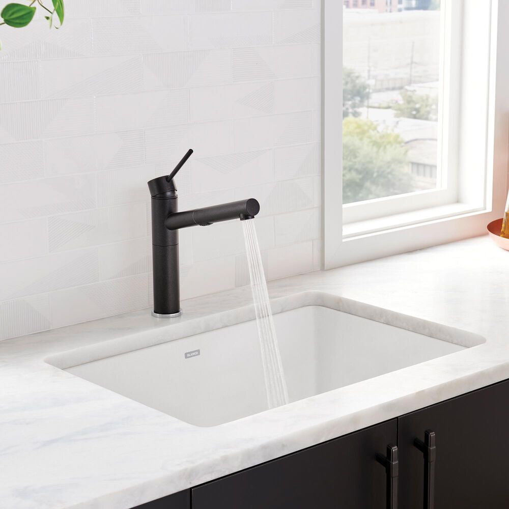 Blanco Precis 27&quot; Single Bowl Kitchen Sink in White, , large