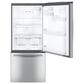 GE Appliances 21 Cu. Ft. Bottom-Freezer Refrigerator with Icemaker in Fingerprint Resistant Stainless Steel, , large