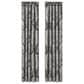 J. Queen New York Messina 84" x 50" Window Panel Pair in Black, Grey and Silver, , large