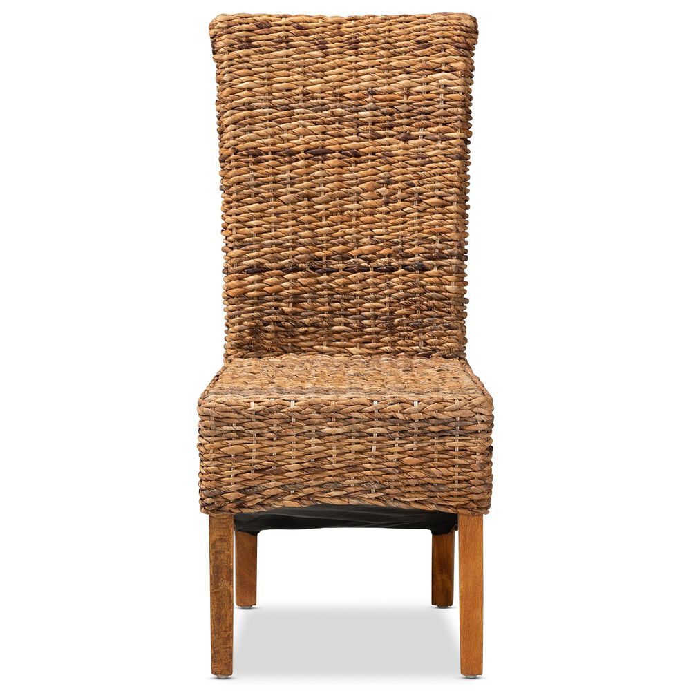 Baxton Studio Trianna Side Chair in Brown and Natural Brown, , large
