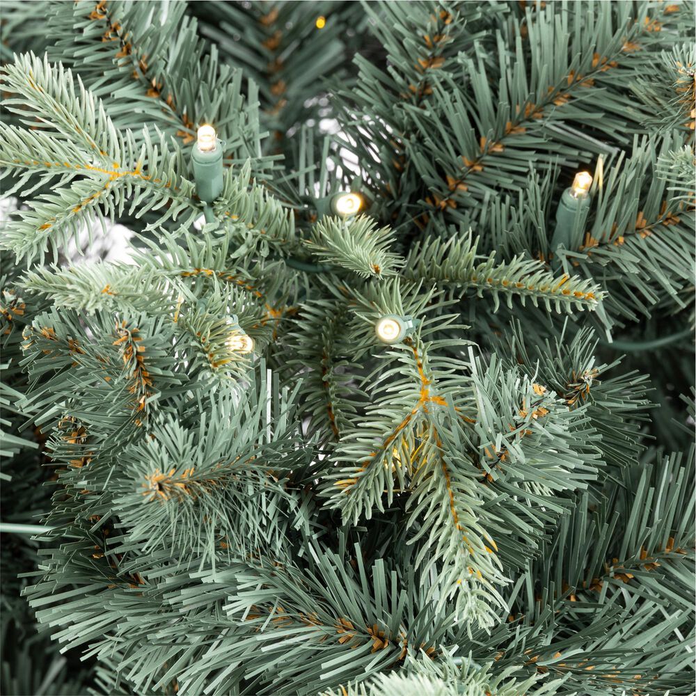 The Gerson Company 7.5' Pre-Lit Mixed Tips Hinged Tree in Green, , large