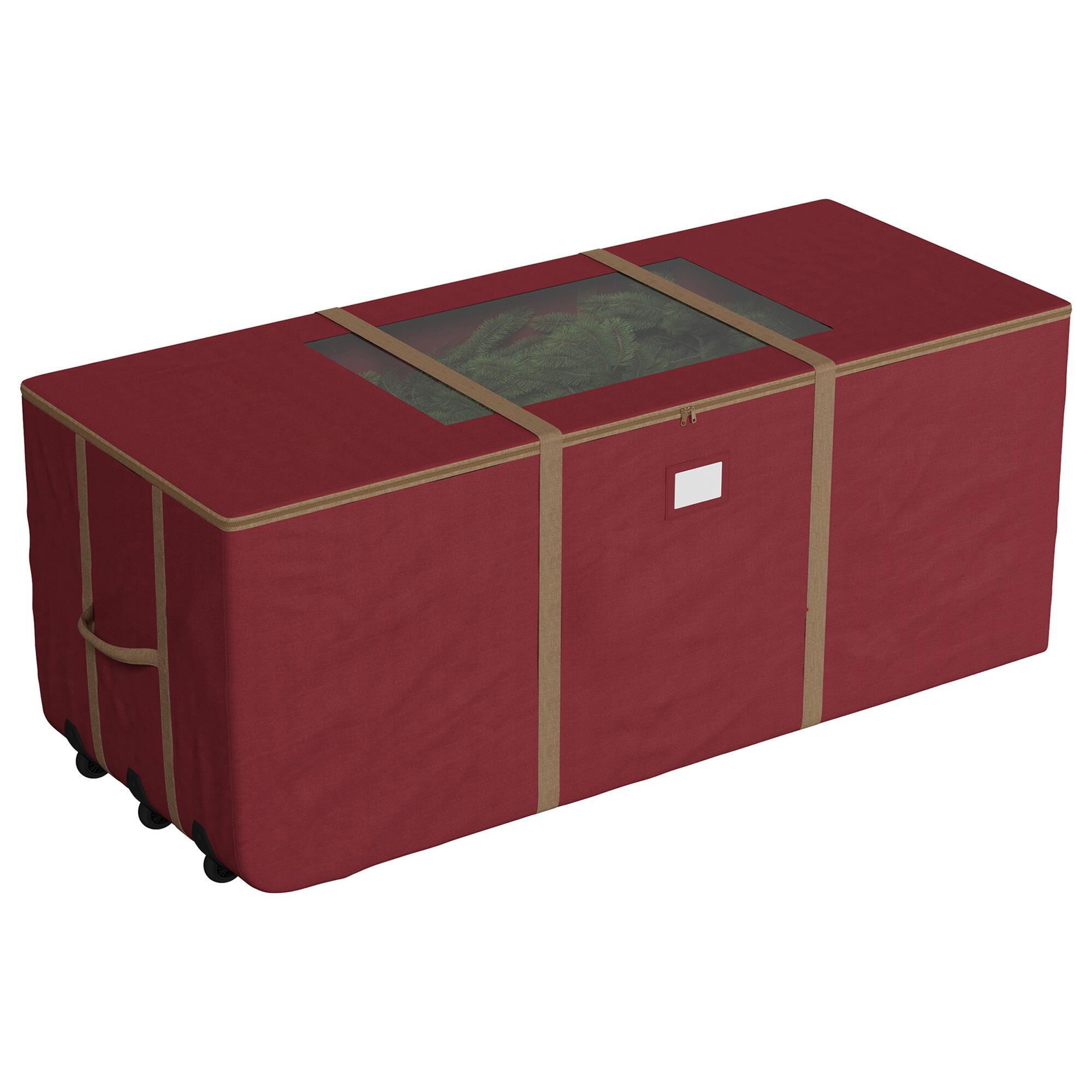 Christmas tree storage tote with wheels deals