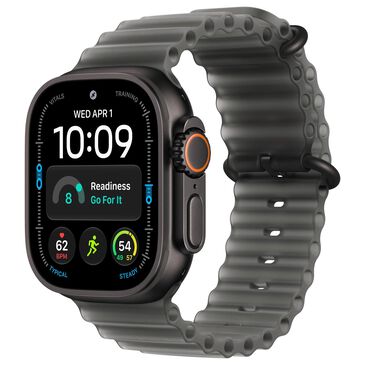 Apple Watch Ultra 4 (GPS + Cellular) 49mm Black Titanium Case with Translucent Black Ocean Band (Pre-Order), , large