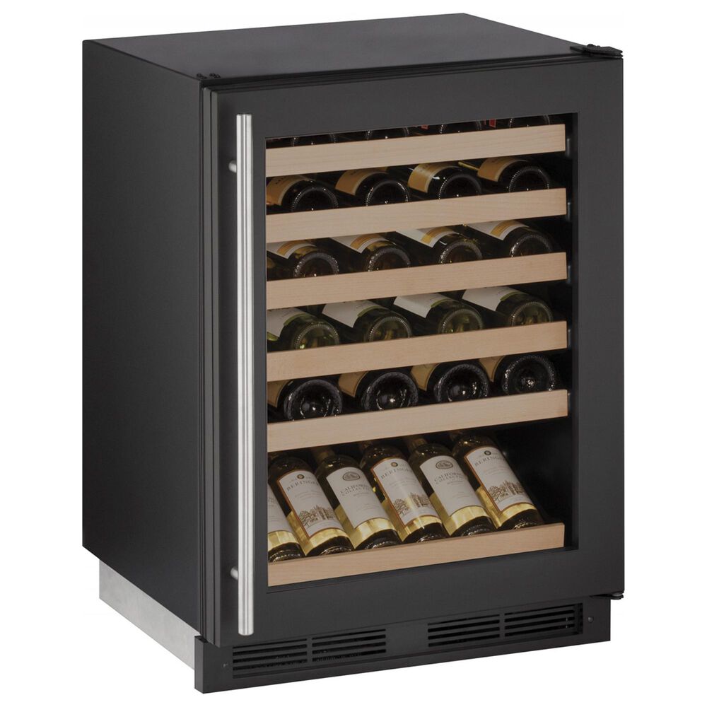 U-Line 5.2 Cu. Ft. Built-In Wine Cooler in Black, , large