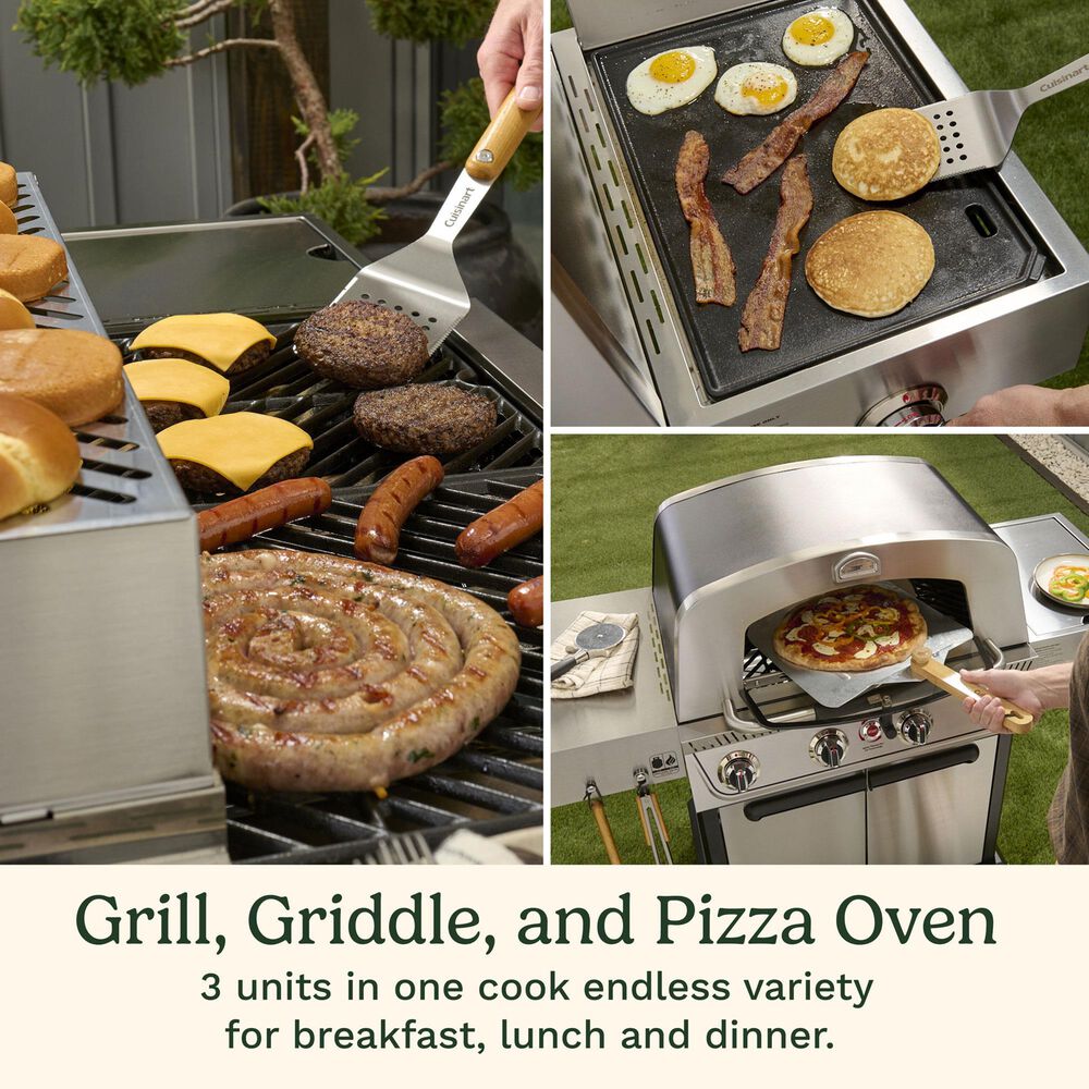 Cuisinart Propel 4-Burner 3-in-1 Gas Grill in Black and Stainless Steel, , large