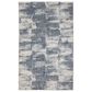 Oriental Weavers Clarke CLA07 Blue and Ivory 9" x 12"Area Rug, , large