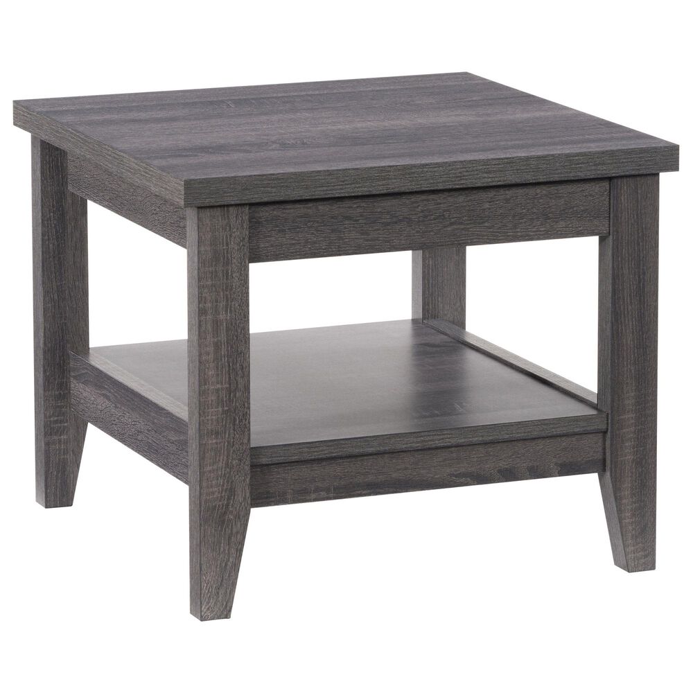 CorLiving Hollywood Side Table in Dark Grey, , large