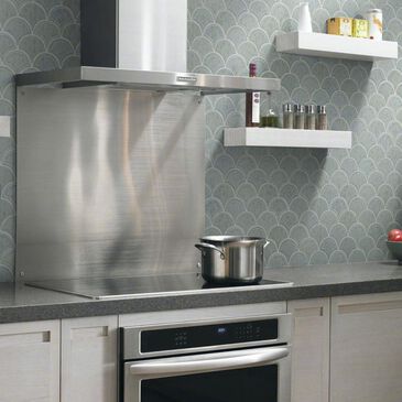 Shaw Geoscape Fan Light Grey 11.02" x 10.83" Ceramic Mosaic Sheet, , large