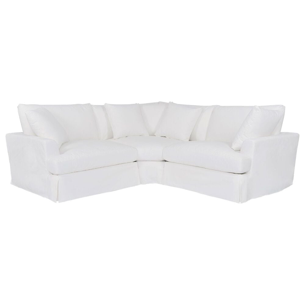 Blue River Ciara 3-Piece Stationary Sectional in Pearl, , large