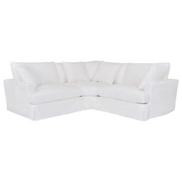Blue River Ciara 3-Piece Stationary Sectional in Pearl, , large