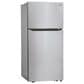 LG 20 Cu. Ft. Top Freezer Refrigerator Reversible Door with Ice Maker in Stainless Steel, , large