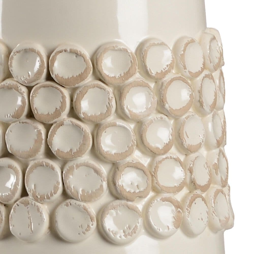 Wildwood Tivoli Ceramic Table Lamp in Aged Cream Glaze, , large