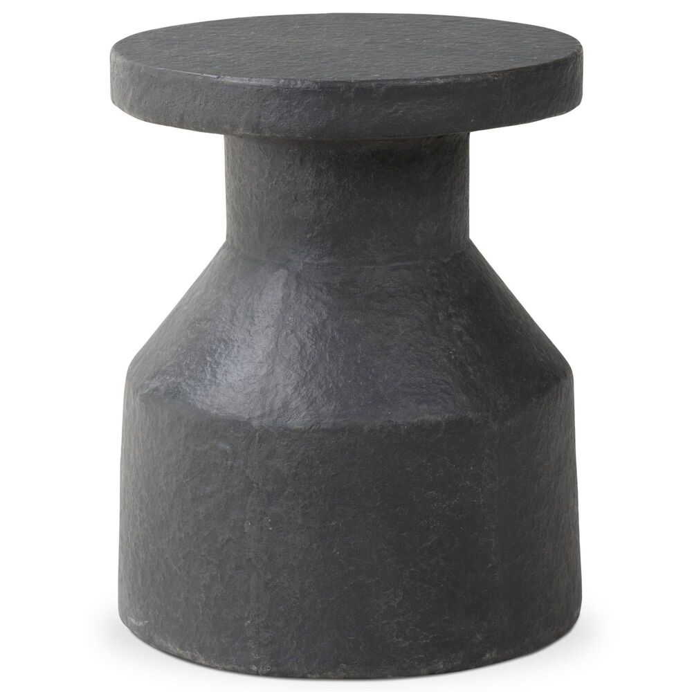 Four Hands Odeon End Table in Distressed Graphite, , large