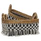 Maple and Jade Bohemian Banana Leaf Storage Basket in Ebony Black and Tawny Brown (Set of 3), , large
