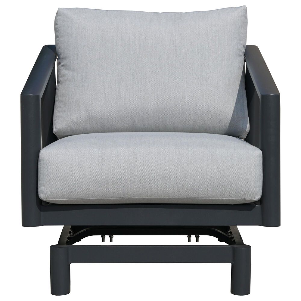 Aurelia Home Eclipse Spring Rocker with Cushions in Misty Grey, , large