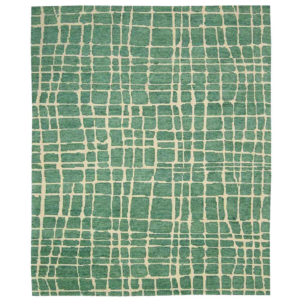Nourison Tahoe Modern MTA03 8'6" x 11'6" Turquoise and Green Area Rug, , large