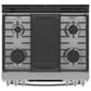 GE Profile 30" Dual Fuel Slide-In Front-Control Range in Fingerprint Resistant Stainless Steel, , large