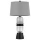 Cal Lighting Sesto Glass Table Lamp in Frosted Glass and Black, , large