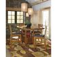 Ashley Ralene 7-Piece Counter Height Dining Set in Medium Brown, , large